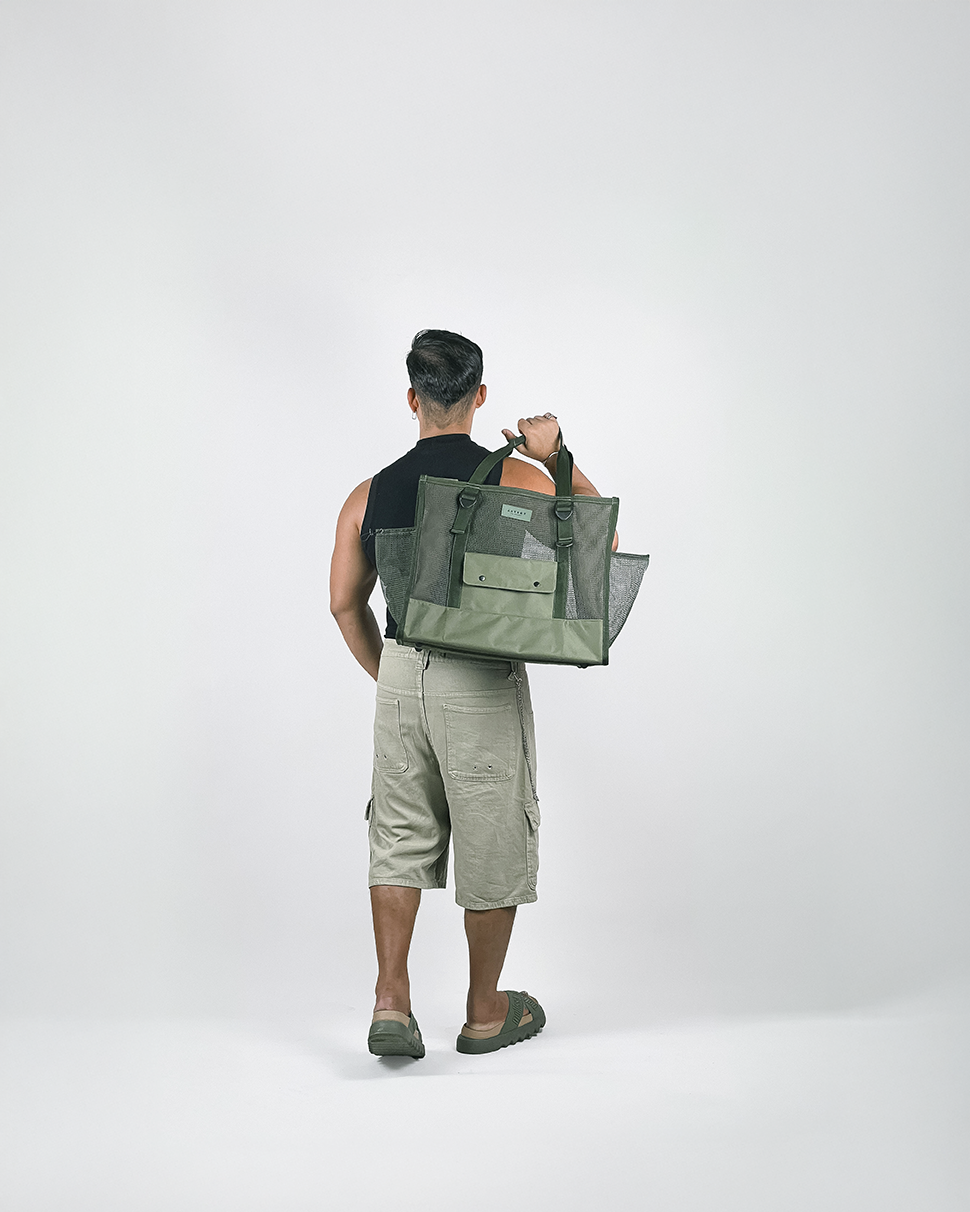 Maxi Tote Tela - Verde