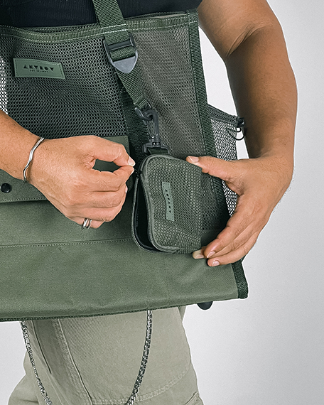 Maxi Tote Tela - Verde