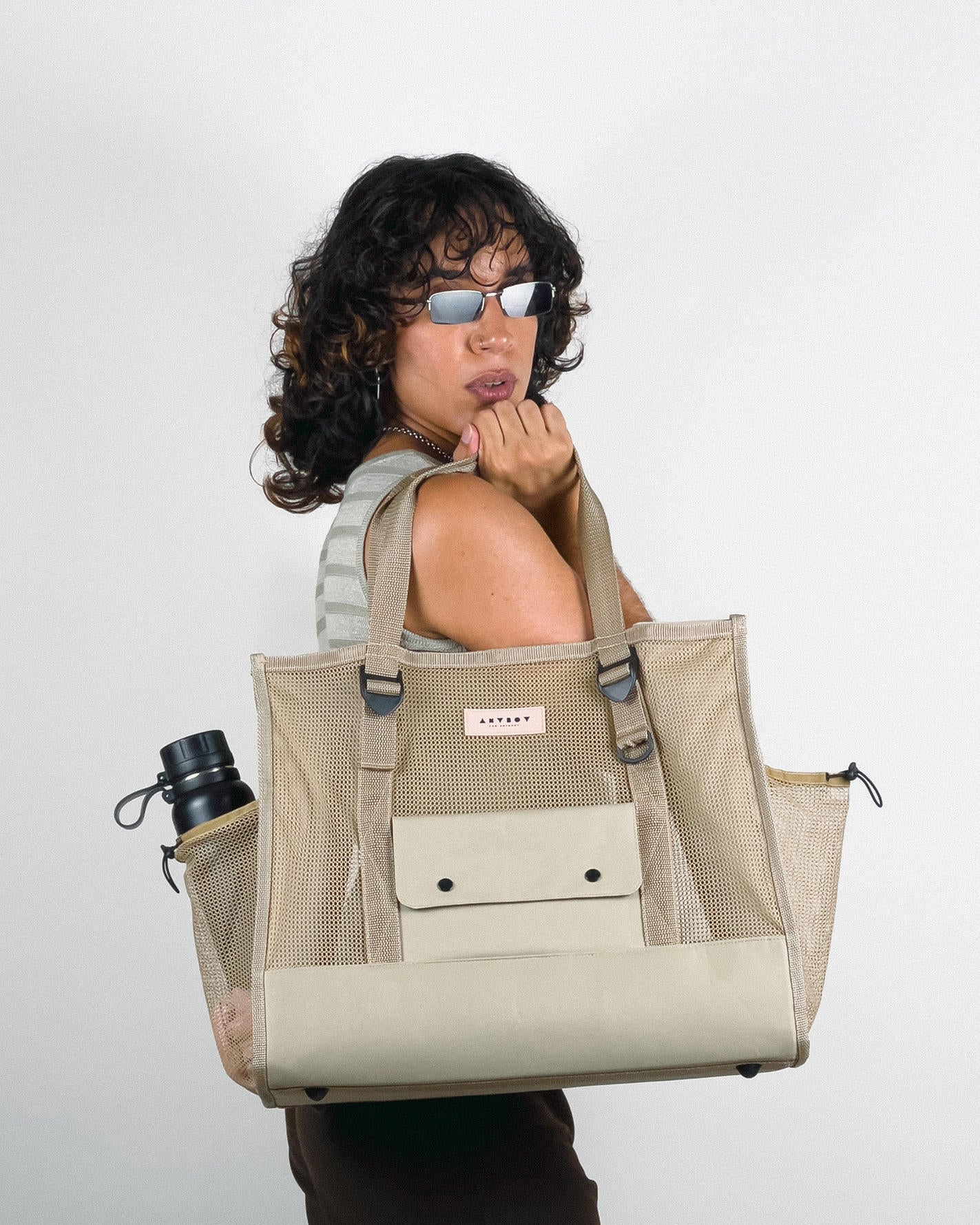 Maxi Tote Tela - Bege