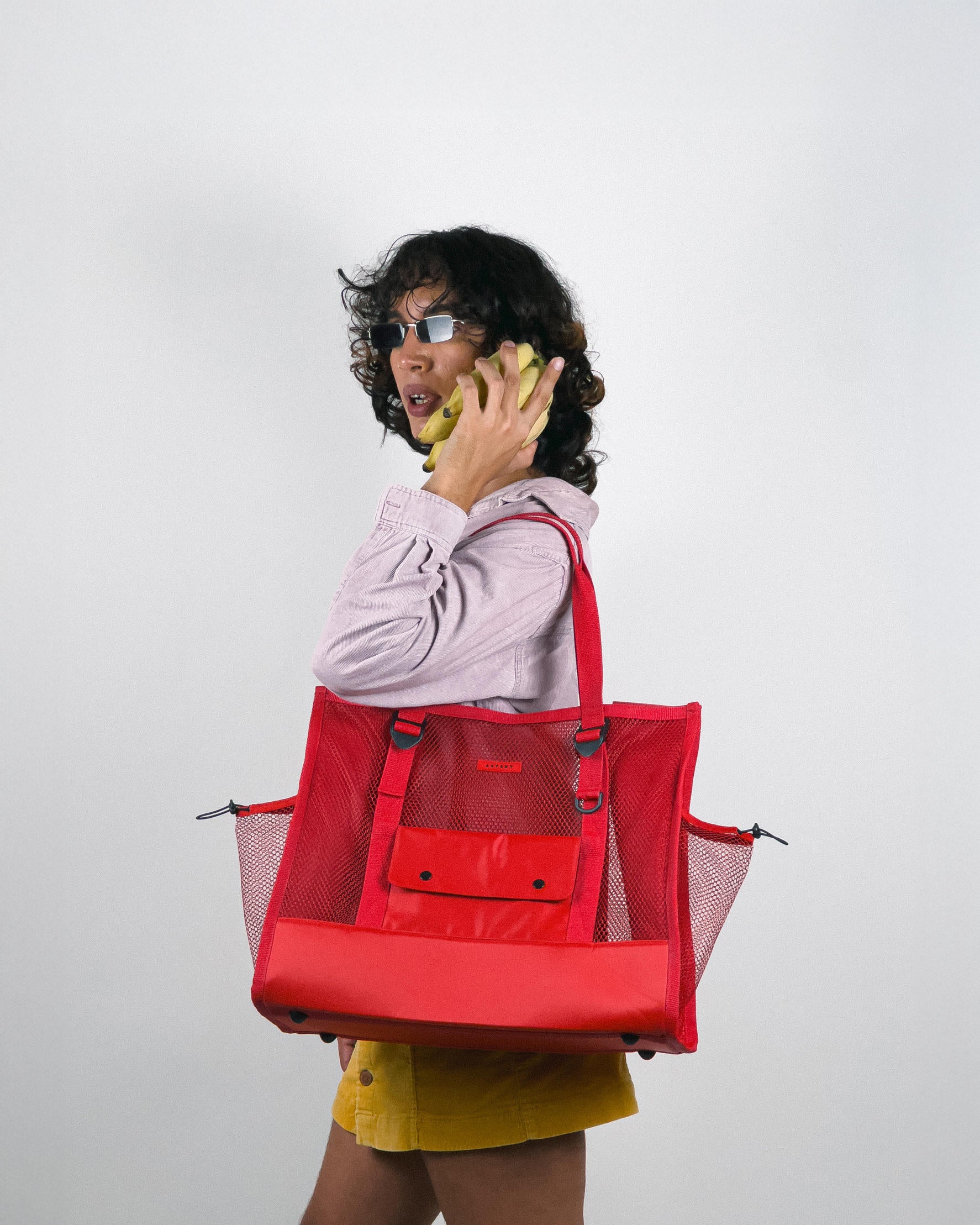 Maxi Tote Tela - Vermelho