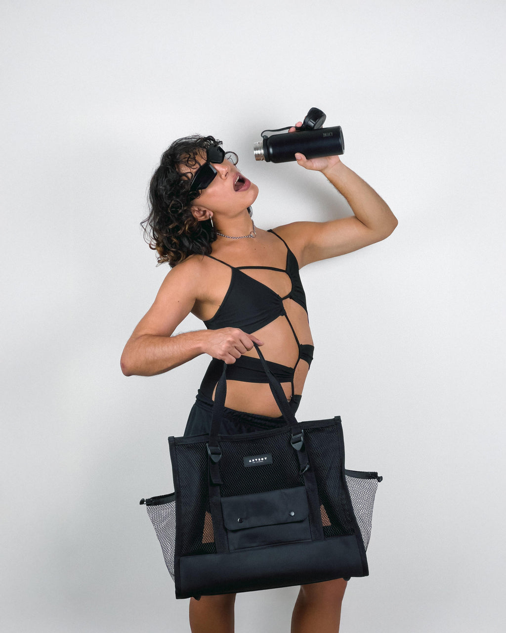 Maxi Tote Tela - Preto