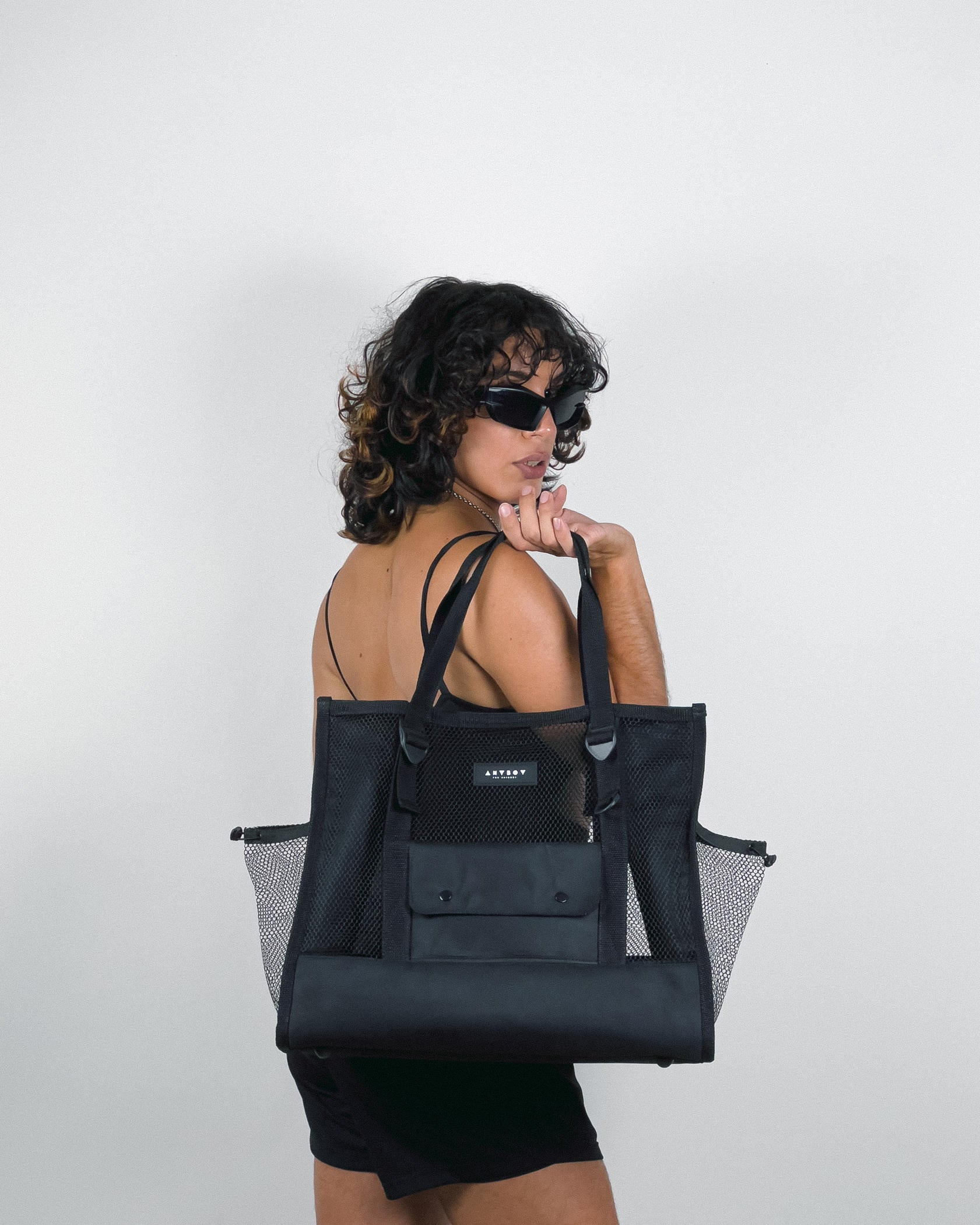 Maxi Tote Tela - Preto