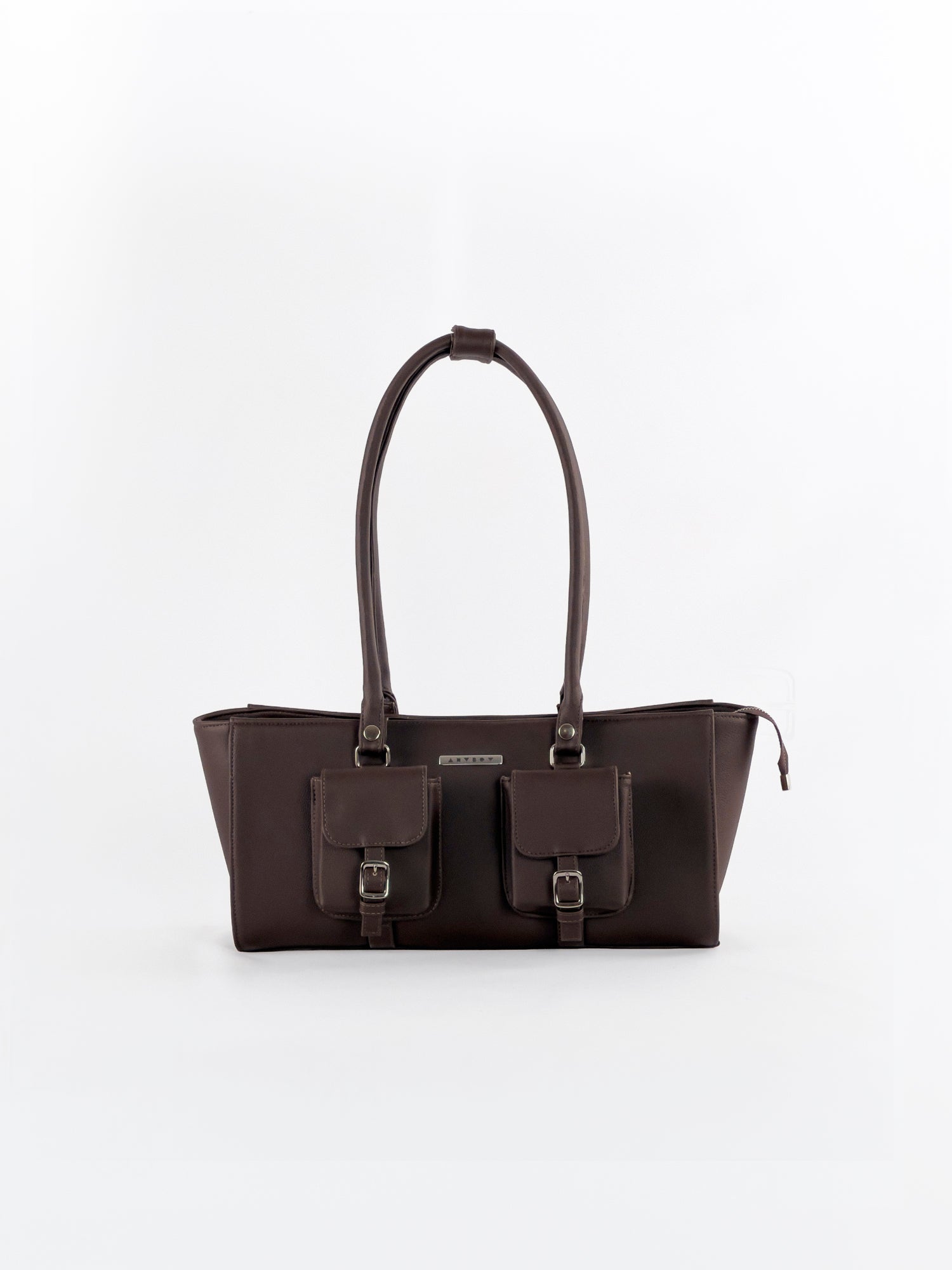 Wide Office Tote Bag - Choco