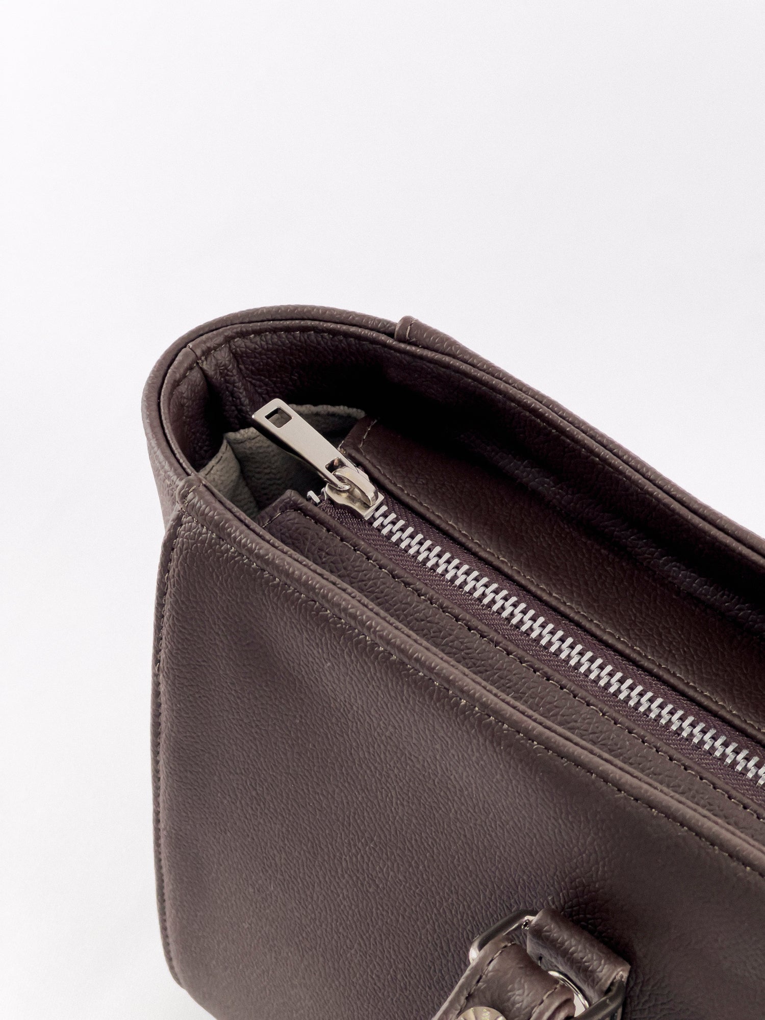 Wide Office Tote Bag - Choco