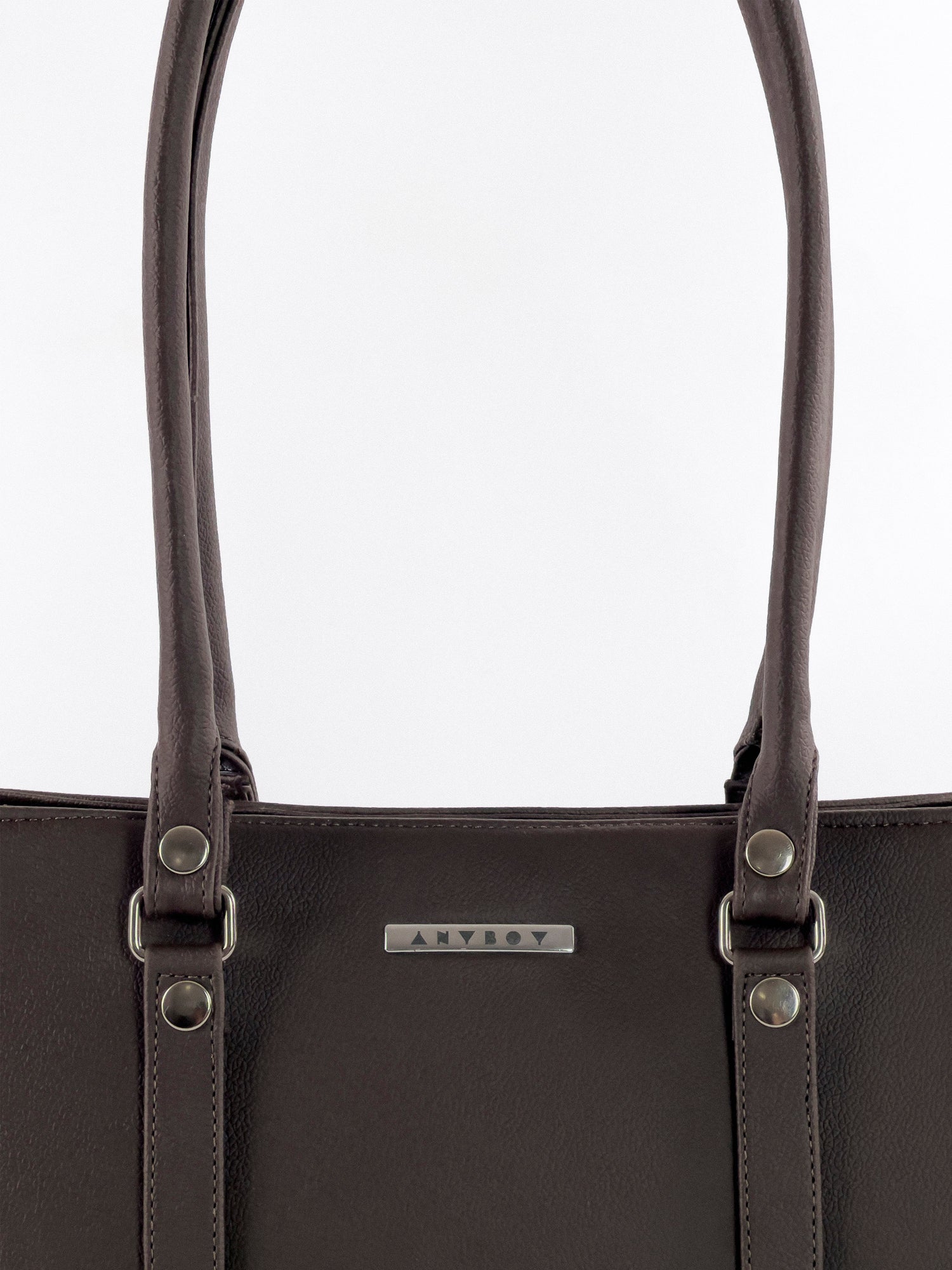 Wide Office Tote Bag - Choco